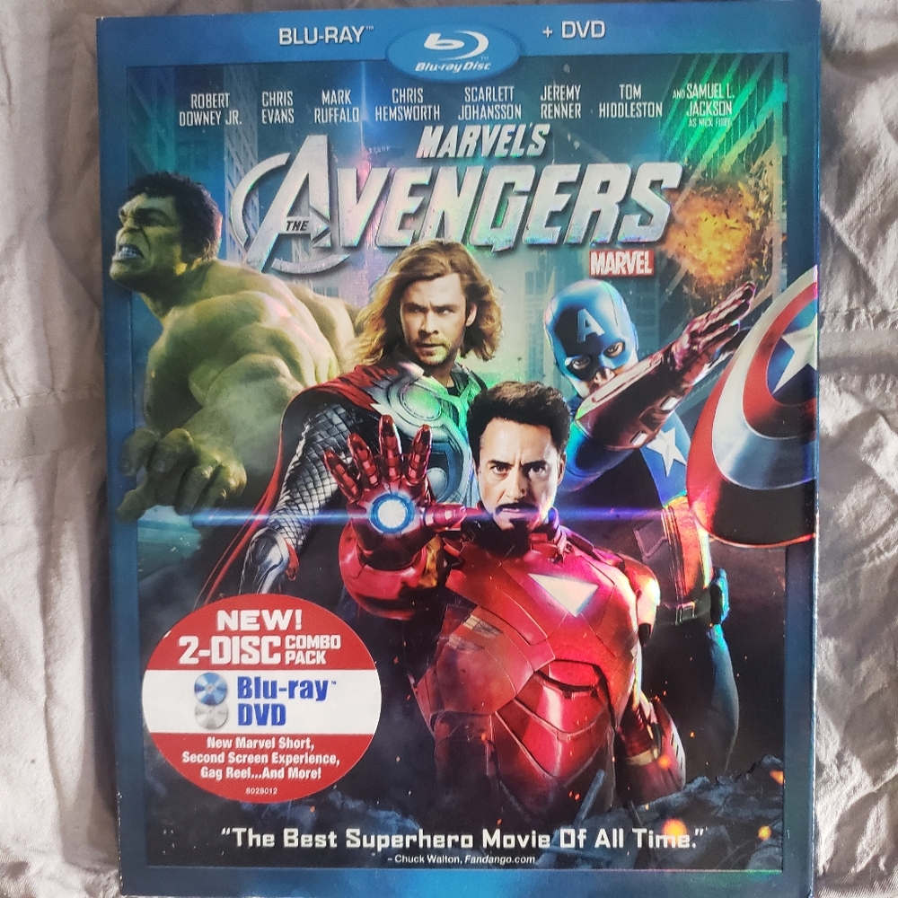 Marvel's The Avengers Blu-ray + DVD Combo Pack In Sleeve
